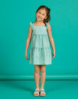 Girl's mint dress LAVEROB5 / 21S901Q5ROBG621