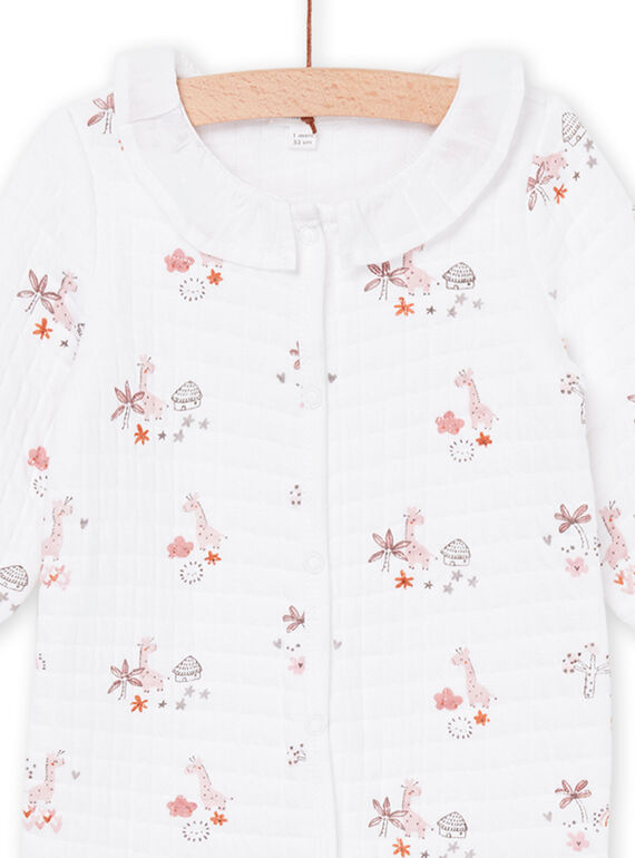 Giraffe print sleep suit ROU1GRE1 / 23SF0362GRE000