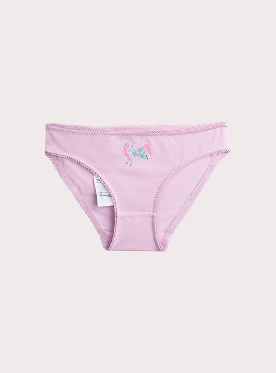 Set of 5 unicorn pattern panties for girls VEFALOTSEM2 / 24WH1185D5L001