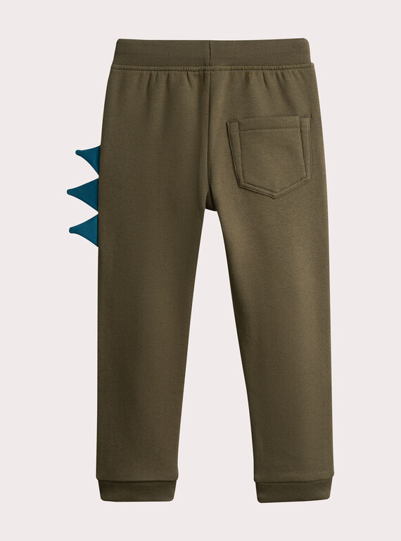 Khaki dinosaur animation jogging for boys  VOKLIJOG / 24W90241JGB609