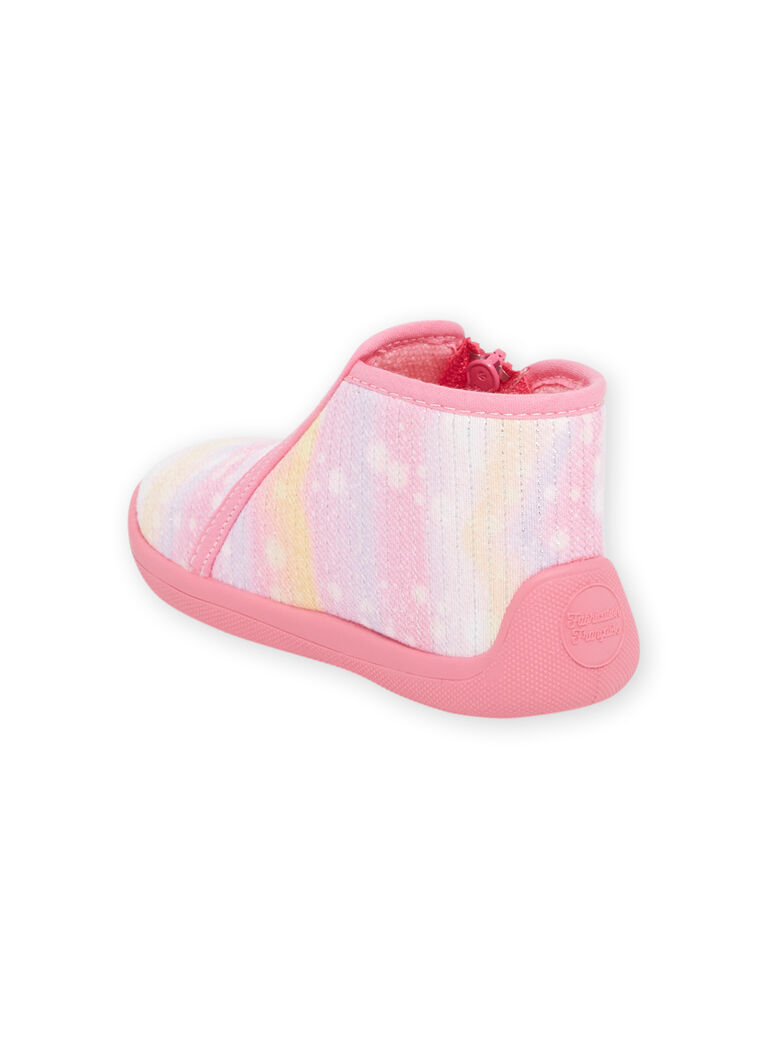 Baby girl pink booties with fantasy design NIPANTROSE / 22KK3711D0A030