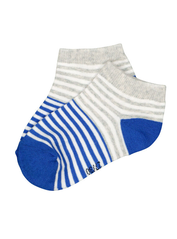 Boys' striped socks FYOJOCHO8A / 19SI02G5SOQ701