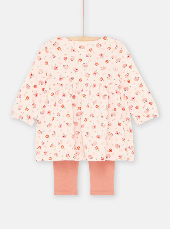 Pink baby girl outfit SIVERENS / 23WG09J1ENSD310