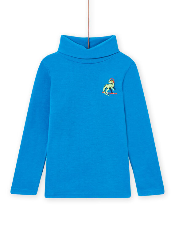 Child boy's blue dragon sweater MOSKISOUP / 21W902R1SPLC221