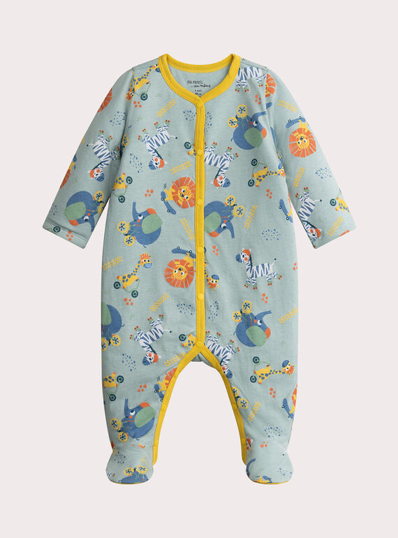 Animal pattern sleeper for baby boy  VEGAGREAOP / 24WH1474GRE203