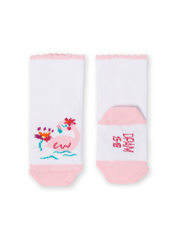Pink and white socks baby girl LYIBONSOQ / 21SI09W1SOQ000