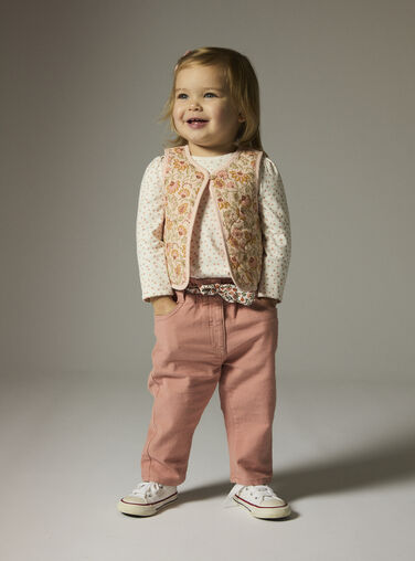 Baby girls' floral print cardigan Baby girls' floral print cardigan WILANCAR2 / 25SG0944CARD326