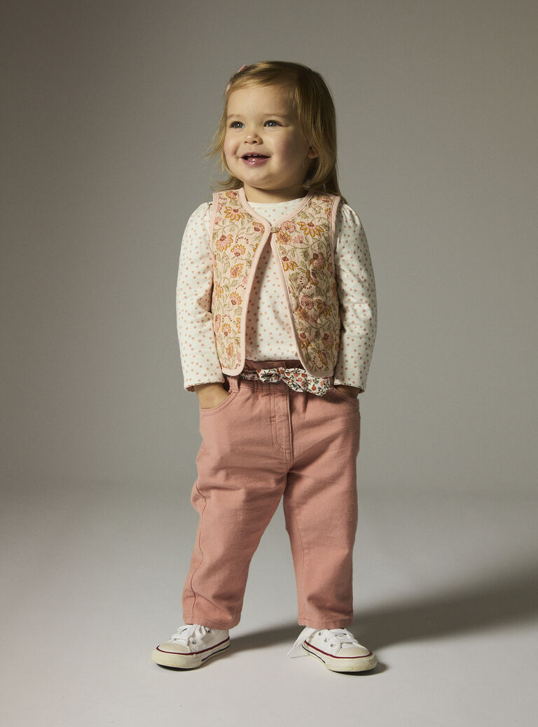 Baby girls' floral print cardigan Baby girls' floral print cardigan WILANCAR2 / 25SG0944CARD326