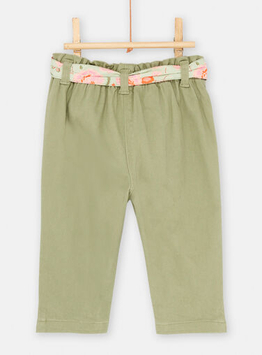 Baby girl's comfortable khaki pants SIVERPAN / 23WG09J1PAN626