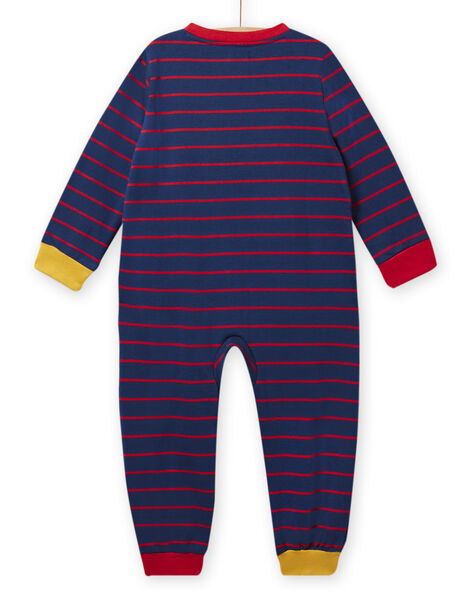 Navy blue overpjama with snake and stripes child boy NEGOCOMBI / 22SH12E1D4F070