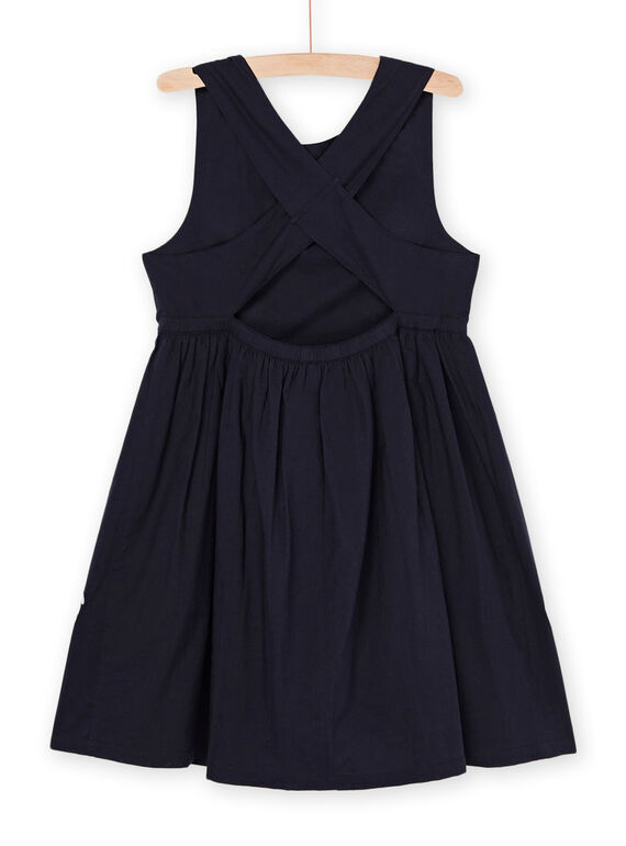 Black embroidered dress 