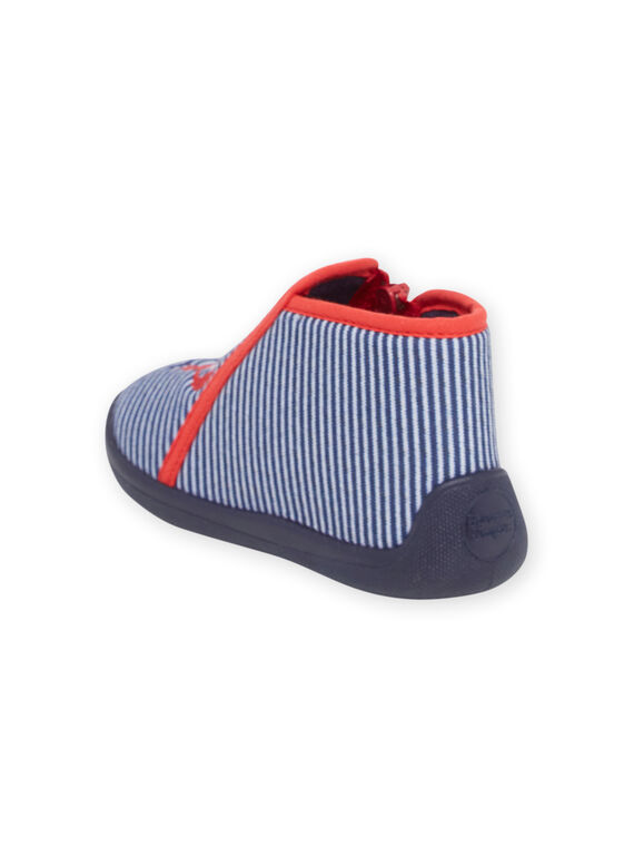 Baby boy navy blue, red and white crab booties NUPANTCRABE / 22KK3811D0A070