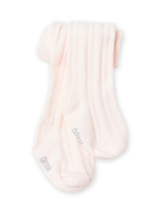 Baby girl pale pink twisted tights MYIJOCOLTO2 / 21WI0914COL632