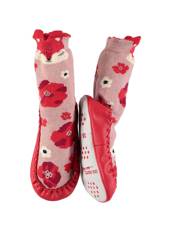 Girls' slipper socks DFCCFOX / 18WK35W1D08030