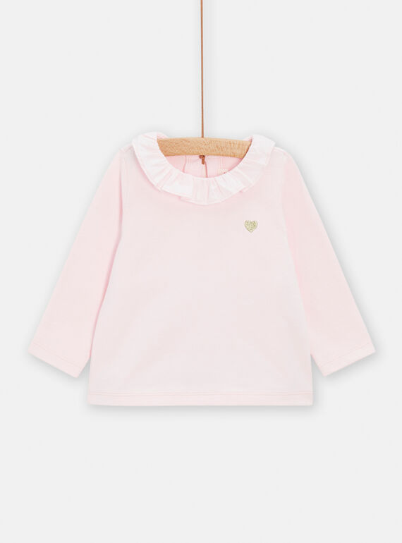 Baby girl pink sweatshirt TIJOBRA2 / 24SG09B1BRA309