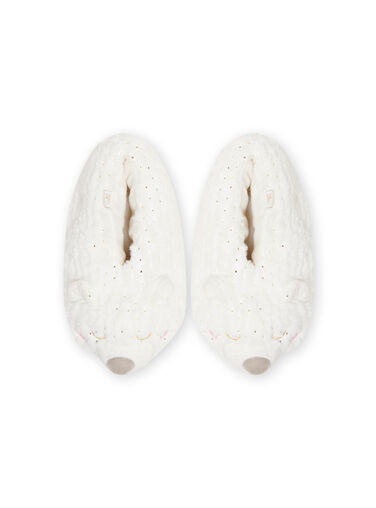 White bear slippers 3D child girl White bear slippers 3D child girl MAPANTOUR3D / 21XK3532PTD000