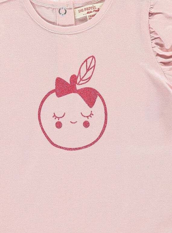 Baby girls' short-sleeved T-shirt CIJOTI4B / 18SG09R5TMC321