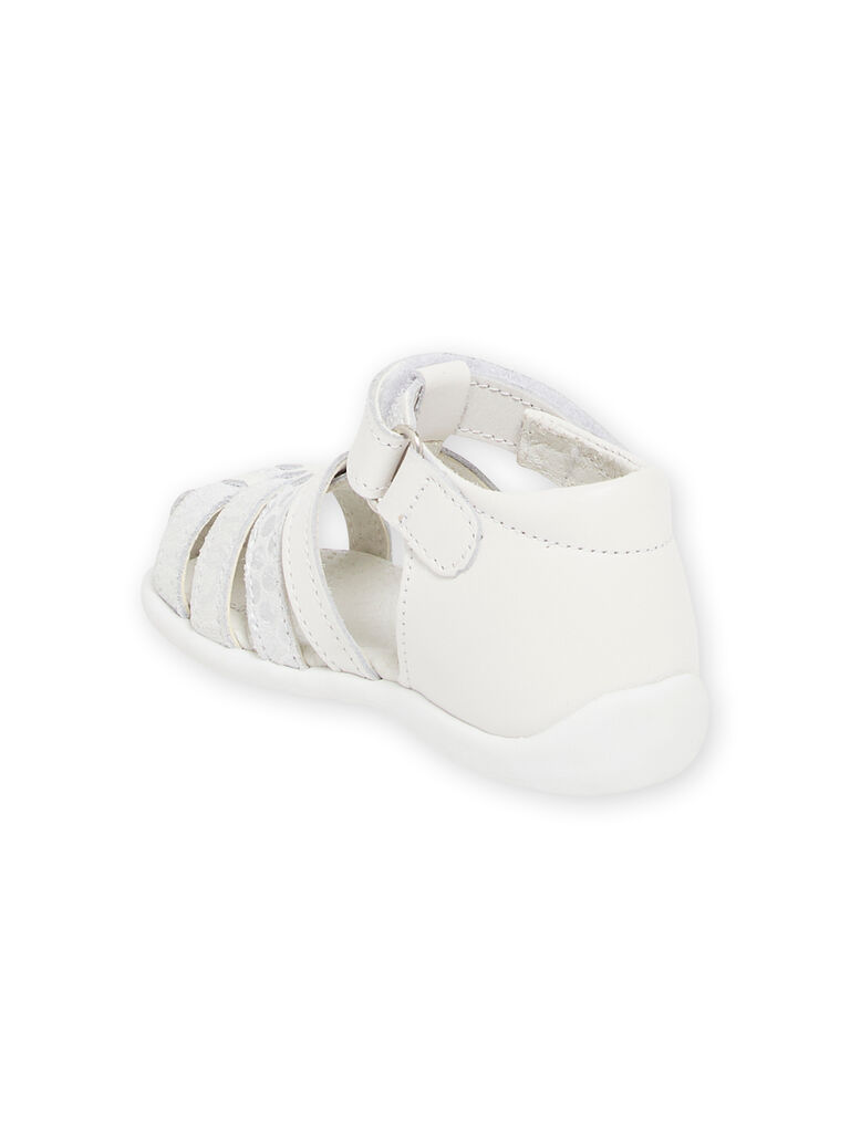 White sandals baby girl NISANDBIANCA / 22KK3746D0E000