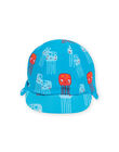 Baby boy blue hat with jellyfish print NYUCASQ2 / 22SI10L1CHAC215