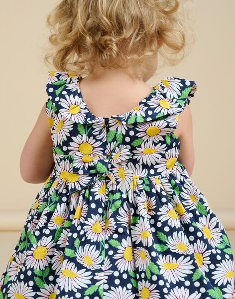 Baby girl floral print dress and bloomer NISOROB1 / 22SG09Q1ROB001