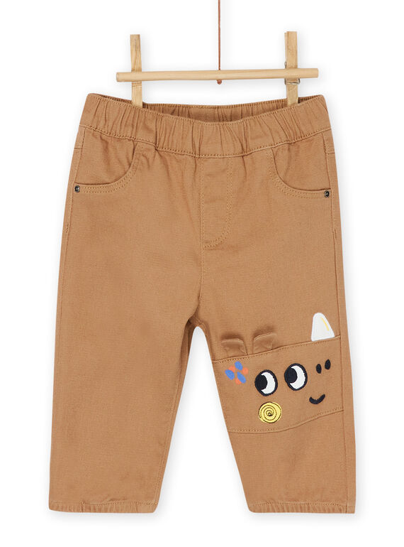 Brown rhinoceros pants RUJUNPAN / 23SG10U1PANI820