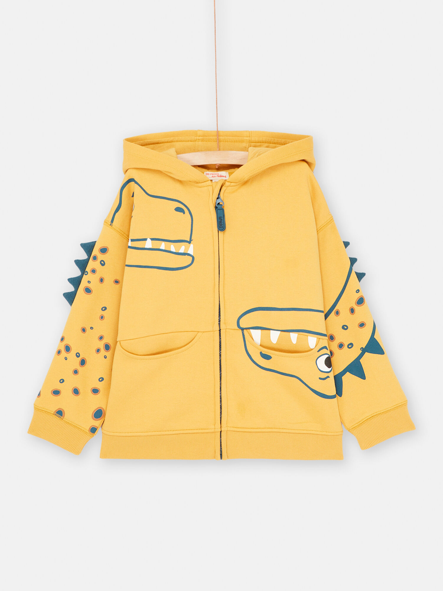 Yellow dinosaur hoodie hotsell