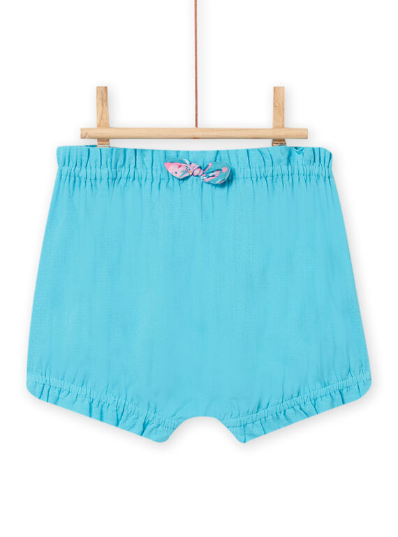 Baby girl petrol blue T-shirt and shorts NIFICENS / 22SG09U1ENS215