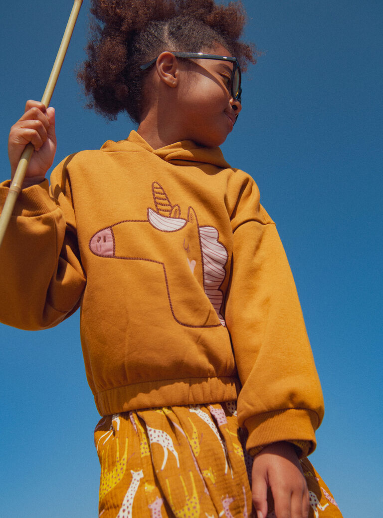 Yellow SWEAT SHIRT Yellow SWEAT SHIRT XACOSWEA / 25W901O2SWE107