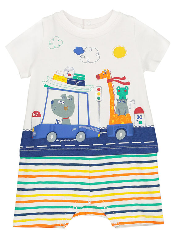 Baby boys' short sleepsuit FEGAGREVOI / 19SH14H3GRE000