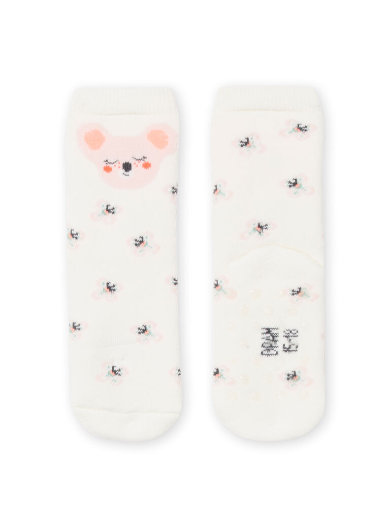 Baby Girl Ecru Socks NYIMOSOQB / 22SI09N1SOQ001