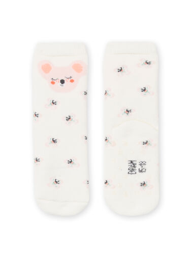 Baby Girl Ecru Socks NYIMOSOQB / 22SI09N1SOQ001