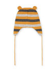 Baby boy striped knit hat MYUGROBON2 / 21WI1061BONJ920