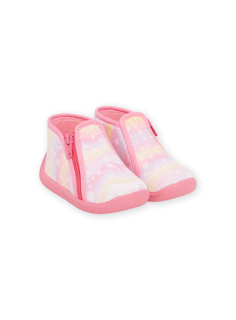 Baby girl pink booties with fantasy design NIPANTROSE / 22KK3711D0A030