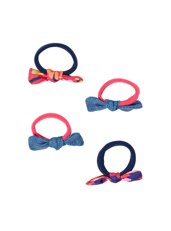 Set of 4 assorted elastic bands for children and girls LYANAUELA1 / 21SI0173ELAF507