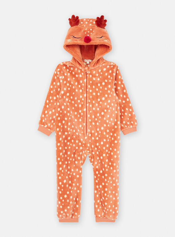 Orange polka-dot print surpyjama SEFASURCER / 23WH1152CBLE415