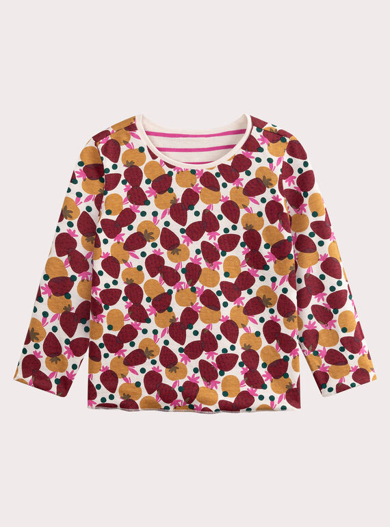 Reversible T-shirt for girls  VAKOTEE2 / 24W90132TML114