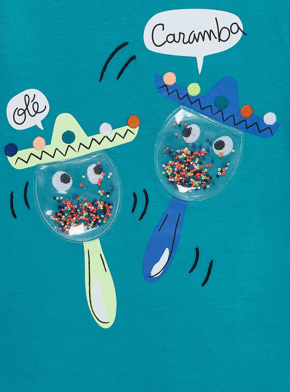 Blue T-shirt JOMARTI1 / 20S902P3TMCC242