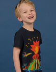 Child boy's night blue short sleeve fantasy T-shirt NOWATI3 / 22S902V3TMC705