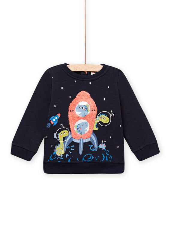 Baby boy black sweater MUPLASWE / 21WG10O1SWEC243