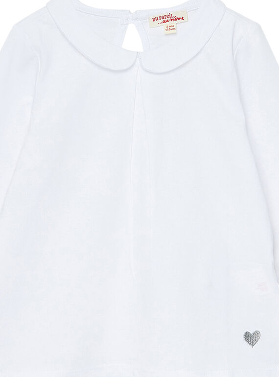 White baby blouse JAESBRA4 / 20S90164D3A000