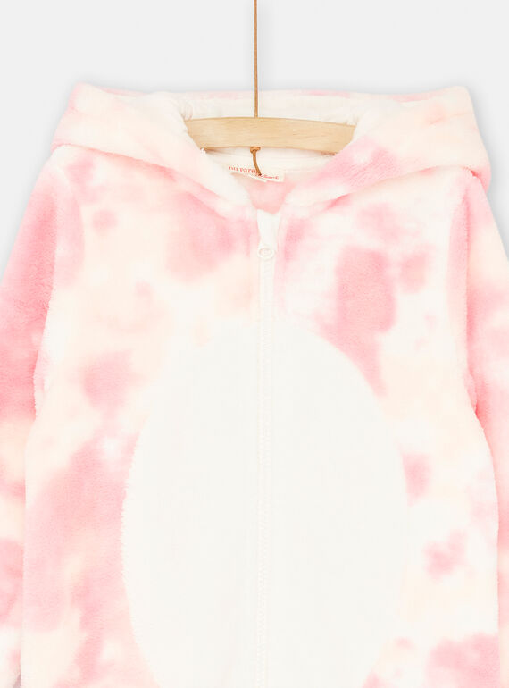 Pink and white tie and dye overpyjamas SEFASURUNI / 23WH1151CBL305