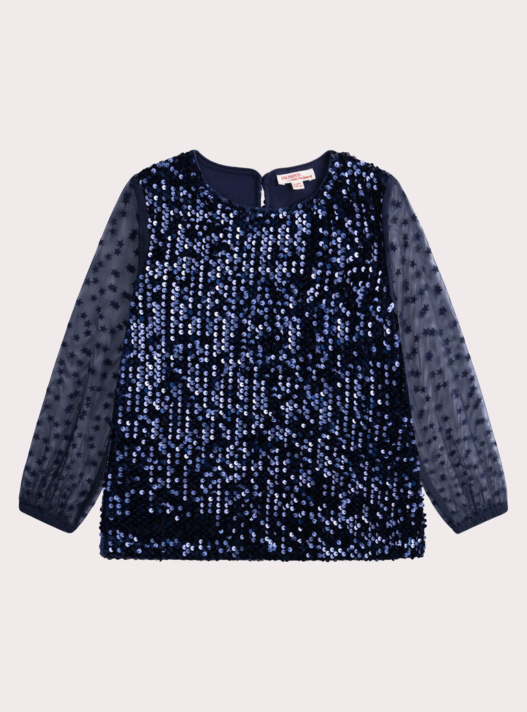 Navy TEE SHIRT LS VAWACHEM / 24W901T1TML070