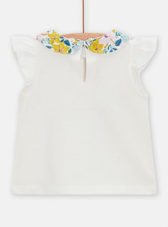 White top with bird pattern for baby girls TIPOBRA / 24SG09M1BRA001