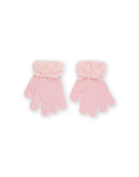 Gloves with faux fur cuffs PYARHUGAN / 22WI01F1GAN303