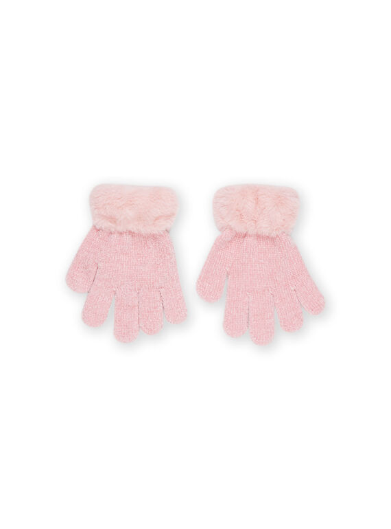 Gloves with faux fur cuffs PYARHUGAN / 22WI01F1GAN303