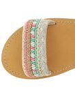 Girls' leather sandals CFSANDSIR / 18SK35WGD0E001