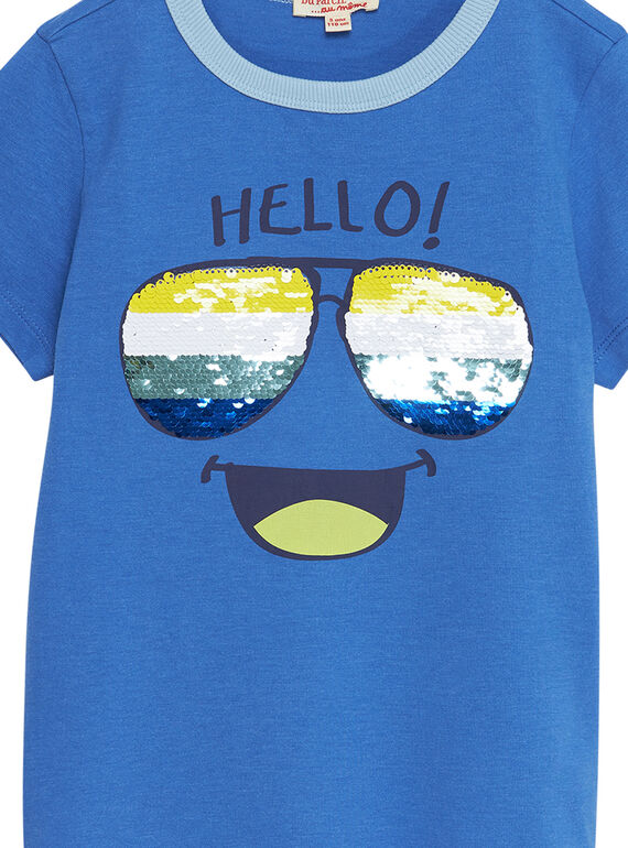 Sky blue T-shirt JOQUATI1 / 20S902R3TMCC201