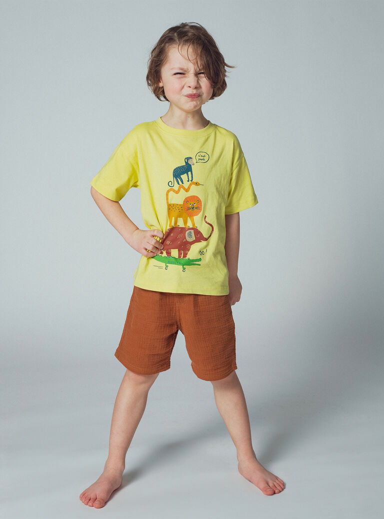 Pale yellow TEE SHIRT SS WOPRITI1 / 25S902S4TMC103