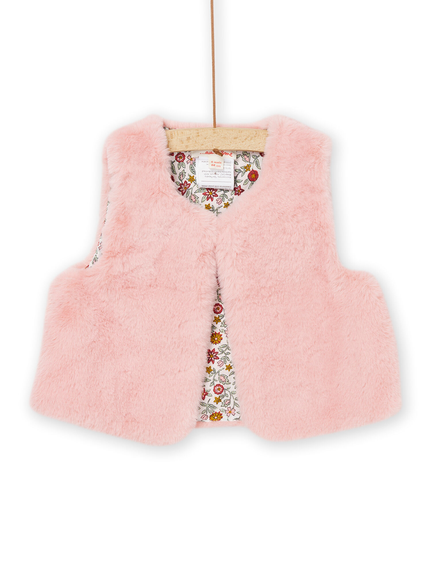 Sleeveless faux fur vest buy online Knitwear Sweater DPAM International Website