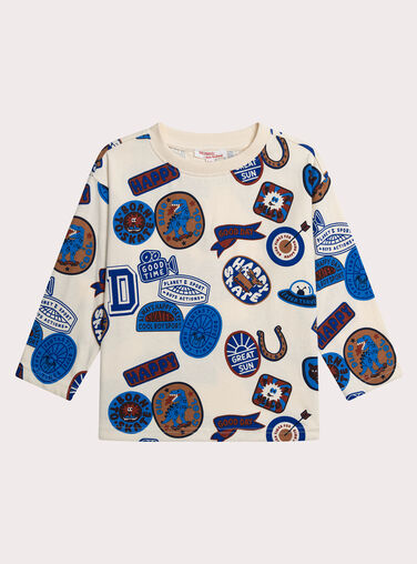 Off white TEE SHIRT LS XOBLUTEE2 / 25W902N3TMLA002